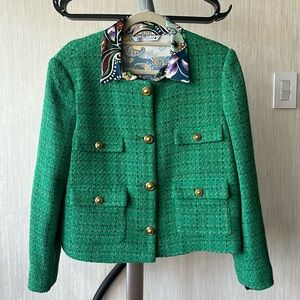 BNWT Mango cropped boxy tweed jacket, Size XXL